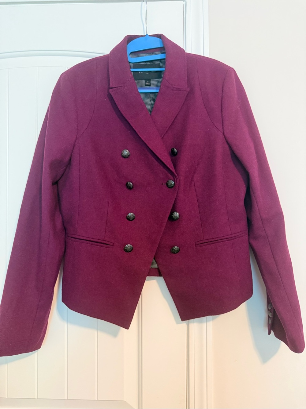 Banana Republic Plum Military Blazer